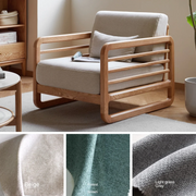 Zokai L Shape Solid Wood Sofa Set Premium Pine Finish