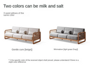 Zokai L Shape Solid Wood Sofa Set Premium Pine Finish