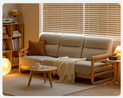 Modern L Shaped 3 seater Sofa | L Sectional Sofa | Sheesham Solid Wood