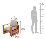 Bahamas Sheesham Wood Sofa Set