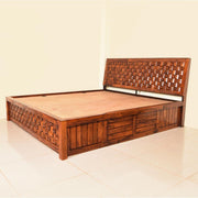 Niwarpati Solid Sheesham Wood Ply-Mix Box Bed