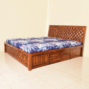 Niwarpati Solid Sheesham Wood Ply-Mix Box Bed