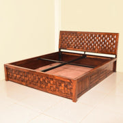 Niwarpati Solid Sheesham Wood Ply-Mix Box Bed