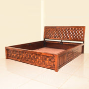 Niwarpati Solid Sheesham Wood Ply-Mix Box Bed