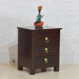 Classic Solid Sheesham Wood Bedside Table