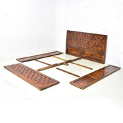Niwar Patti Solid Sheesham Wood Storage Bed
