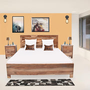 Heritage Line Solid Sheesham Wood Storage Bed
