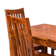 Solid Wooden Four Seater Dining Table and Chair