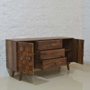 Eris Solid Sheesham Wood TV Console