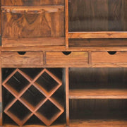 Diamond Design Solid Sheesham Wood Home Bar Cabinet