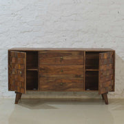 Eris Solid Sheesham Wood TV Console