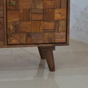 Eris Solid Sheesham Wood TV Console