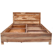 Heritage Line Solid Sheesham Wood Storage Bed