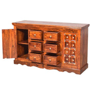 Solid wood Brass Sideboard