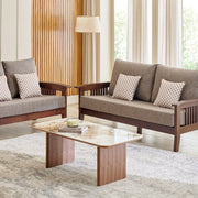 Bregg Wooden Sofa Set 3+1+1 Seater