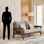 Bregg Wooden Sofa Set 3+1+1 Seater