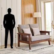 Bregg Wooden Sofa Set 3+1+1 Seater