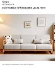 Zokai L Shape Solid Wood Sofa Set Premium Pine Finish