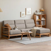 Modern L Shaped 3 seater Sofa | L Sectional Sofa | Sheesham Solid Wood