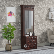 Rozwood Arts™ | Timeless Sheesham Wood Dressing Table with Mirror & Storage