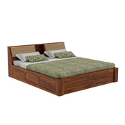 Arden Sheesham Wood King Bed Honey Oak Finish