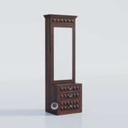 Rozwood Arts Sheesham Wood Dressing Cabinet with Mirror & Storage Drawers | Wooden Dressing Unit