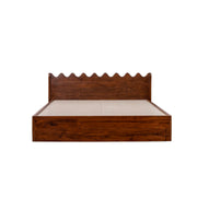 Veloura Solid Sheesham Wood Hydraulic Storage Bed