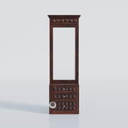 Rozwood Arts Sheesham Wood Dressing Cabinet with Mirror & Storage Drawers | Wooden Dressing Unit