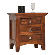 Crisco Solid Sheesham Wood Bedside Table