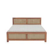 Orion Sheesham Wood King Bed Honey Finish