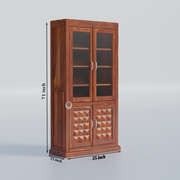 Rozwood Arts Premium Sheesham Wood Storage Cabinet