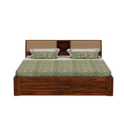 Arden Sheesham Wood King Bed Honey Oak Finish