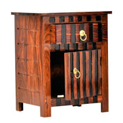 Carvel Solid Sheesham Wood Bedside Table