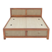 Orion Sheesham Wood King Bed Honey Finish