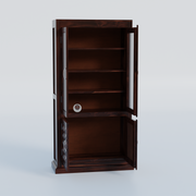Rozwood Arts Premium Sheesham Wood Storage Cabinet With Glass