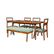Royal Solid Sheesham Wood 6 Seater Dining Table Set