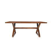 Classic Solid Sheesham Wood 6 Seater Dining Table Set