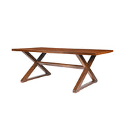 Classic Solid Sheesham Wood 6 Seater Dining Table Set