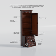 Rozwood Arts™ | Timeless Sheesham Wood Dressing Table with Mirror & Storage