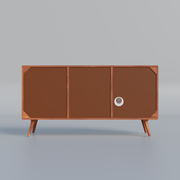 Sheesham Wood Sideboard Cabinet with Cane Design | Modern Storage Unit