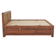 Orion Sheesham Wood King Bed Honey Finish