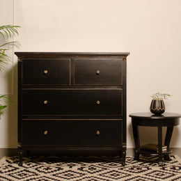 Caldrex Vintage Black Storage Cabinet