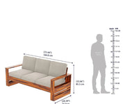 Bahamas Sheesham Wood Sofa Set