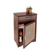 Brunelle Cane Solid Sheesham Wood Cabinet