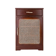 Brunelle Cane Solid Sheesham Wood Cabinet