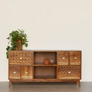 Zenvira Solid Sheesham Wood Media Unit