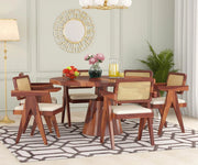Chilton OrbitCraft Solid Wood 6-Seater Round Dining Set