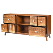 Zenvira Solid Sheesham Wood Media Unit