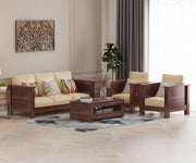 Emma Solid Sheesham Wood Sofa Set