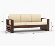 Isla Solid Sheesham Wood Sofa Set